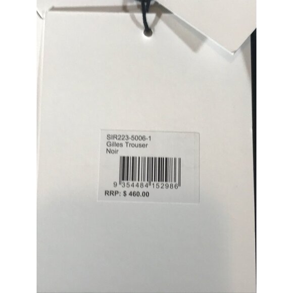 Sir. Noir Women's Black Luxury Designer Comfy Business Chic Trouser Pants Size 1 - Picture 10 of 10